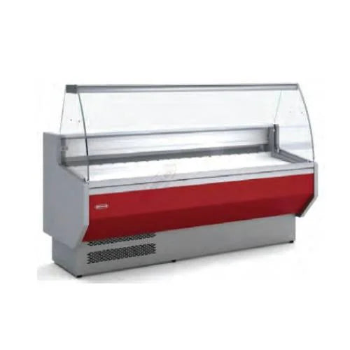 VITRINE SALINA VITRE BOMBE 1500MM ROUGE