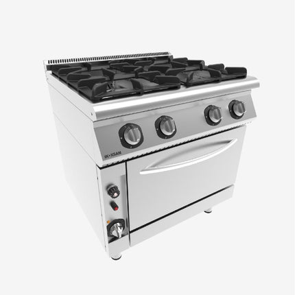 BERT0248 – Cuisiniere A Gaz 4 Feux High Power 47,8Kw Serie S900