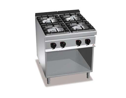 BERT0011 – Cuisinière à gaz 2 feux sur meuble High Power – Série 900 – Réf. G9F2M