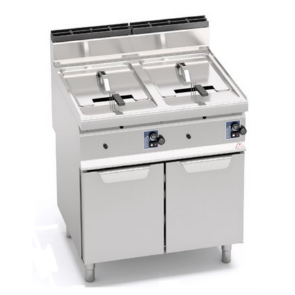 BERT0249 – Friteuse Gaz 20+20 Lt Serie S900 35Kw Dim:800X900X1120 Ref : S9Gl20+20M**