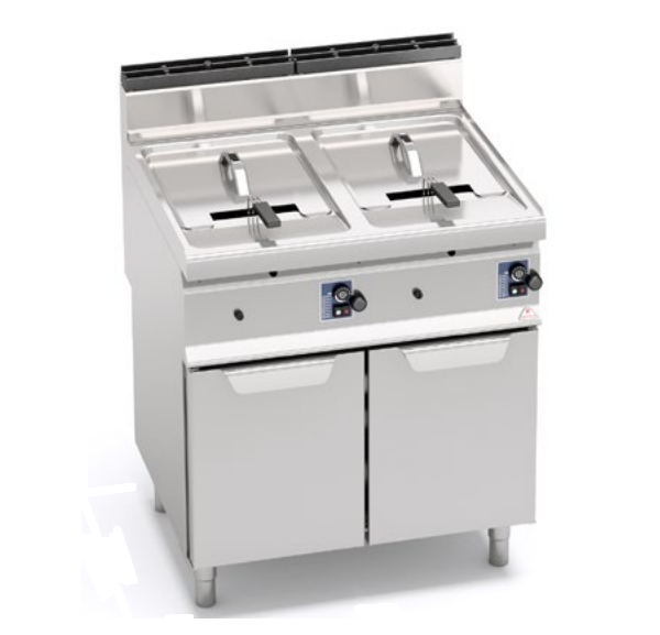 BERT0249 – Friteuse Gaz 20+20 Lt Serie S900 35Kw Dim:800X900X1120 Ref : S9Gl20+20M**