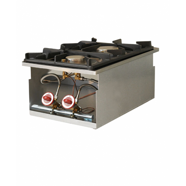 Cuisinière gaz 2 feux, encastrable
