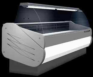 VITRINE SALINA SEMI-VENTILEE VITRE BOMBE BLANC