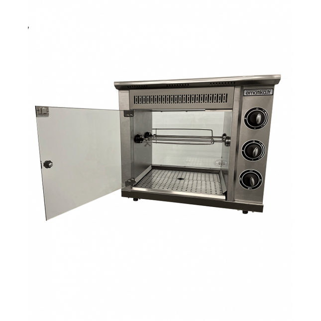 Rôtissoire gaz à broches ECO 6, 9,12 ou 15 poulets
