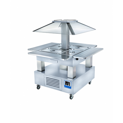 Salad bar ilot buffet réfrigéré 4xGN1/1