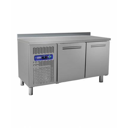 Table réfrigérée avec dosseret 2 à 4 portes GN1/1