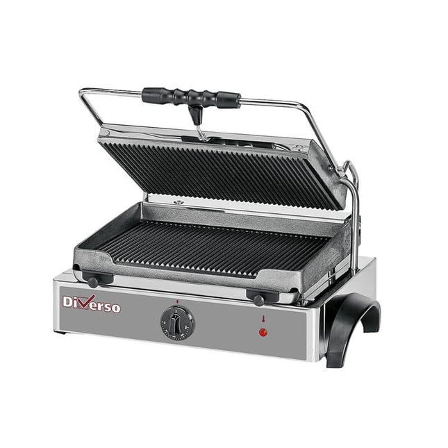 Grill panini électrique plaques rainurées