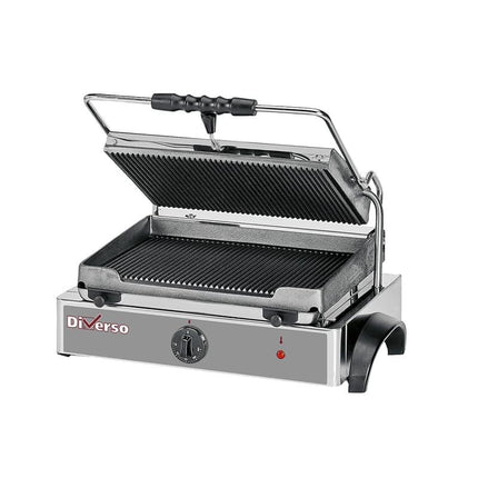 Grill panini électrique plaques rainurées